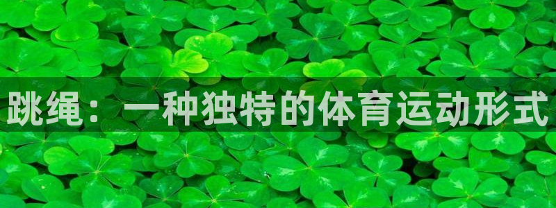 678体育官网地址：跳绳：一种独特的体育运动形式